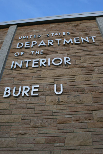 Department of the Interior Bureau of Mines Sign Department of the Interior Bureau of Mines Sign