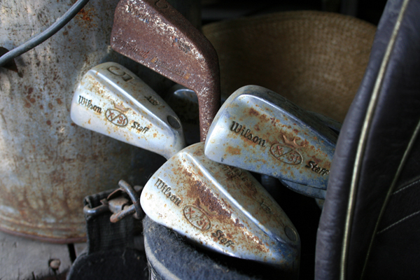 Rusty Golf Clubs