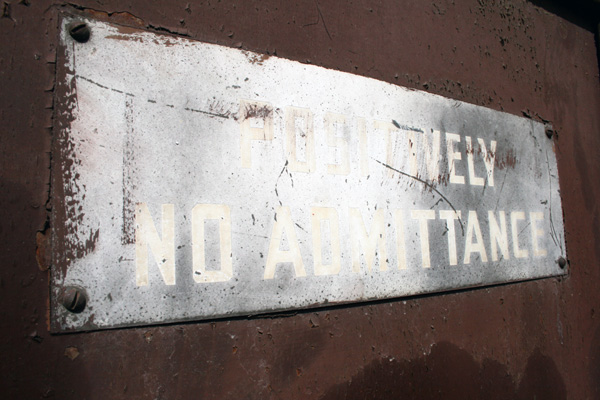 Positively No Admittance