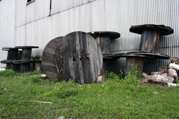 Wooden Spools, Schmidt Brewery, St Paul, MN