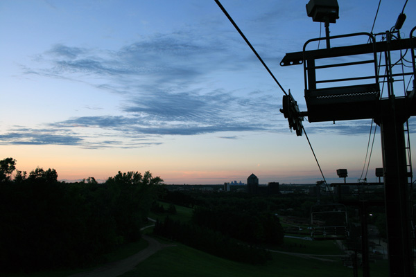 Minneapolis from Hyland Hills