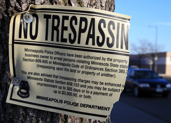 No Trespassing