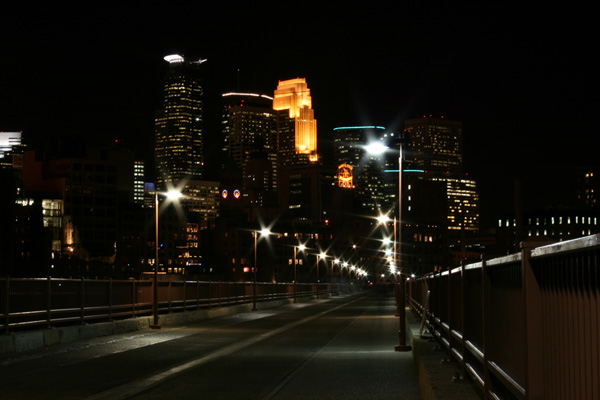 Downtown Minneapolis from the Stone Arch Bridge