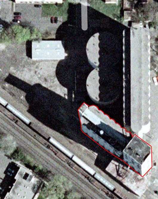 Bunge Grain Elevator, Minneapolis, MN. Only the section outlined in red remains today (July 2010) Bunge Grain Elevator, Minneapolis, MN. Only the section outlined in red remains today (July 2010)
