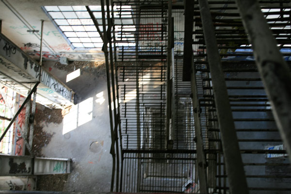 Stairs in the Bunge Grain Elevator - Minneapolis, MN. Stairs in the Bunge Grain Elevator - Minneapolis, MN.