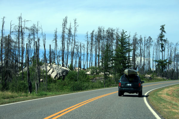 Driving up the Gunflint Trail