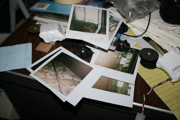Polaroids in an abandoned hotel