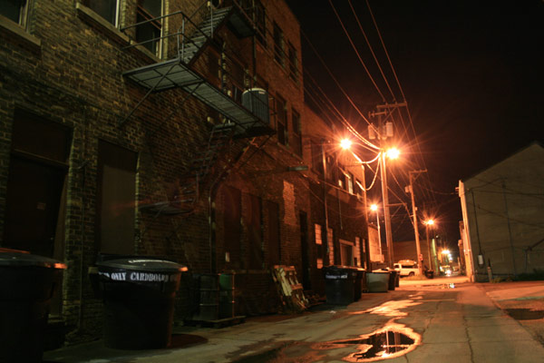 Alley in Virginia, MN