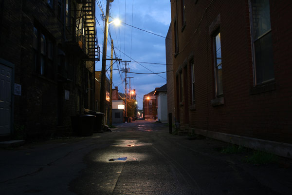 Alley in Virginia, MN